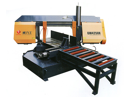 GW4250X单柱旋转卧式带锯床（0-45°）角度